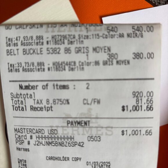 Brand New - Hermes H Belt Buckle & Reversible Leather Strap 32 mm - Picture 11 of 11